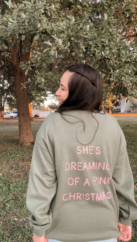 Dreaming Of A Pink Christmas Crewneck